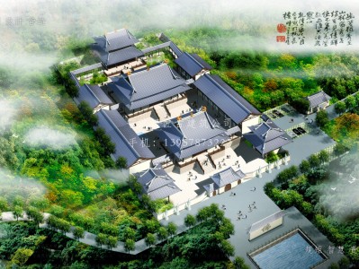 宁波依云寺建筑规划设计图