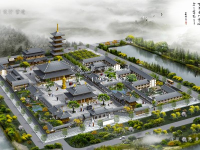宁波寺庙建筑总体规划方案